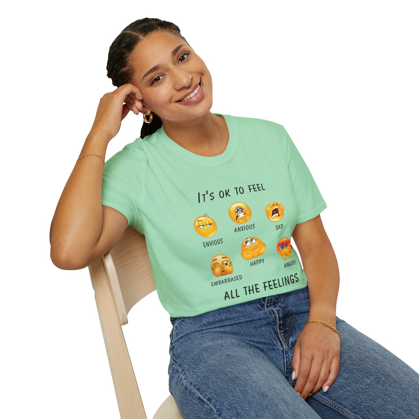 Emotional Awareness T-Shirt, Feelings Tee, Unisex Graphic Tee, Comfortable Everyday Wear, Gift for Friends and Family