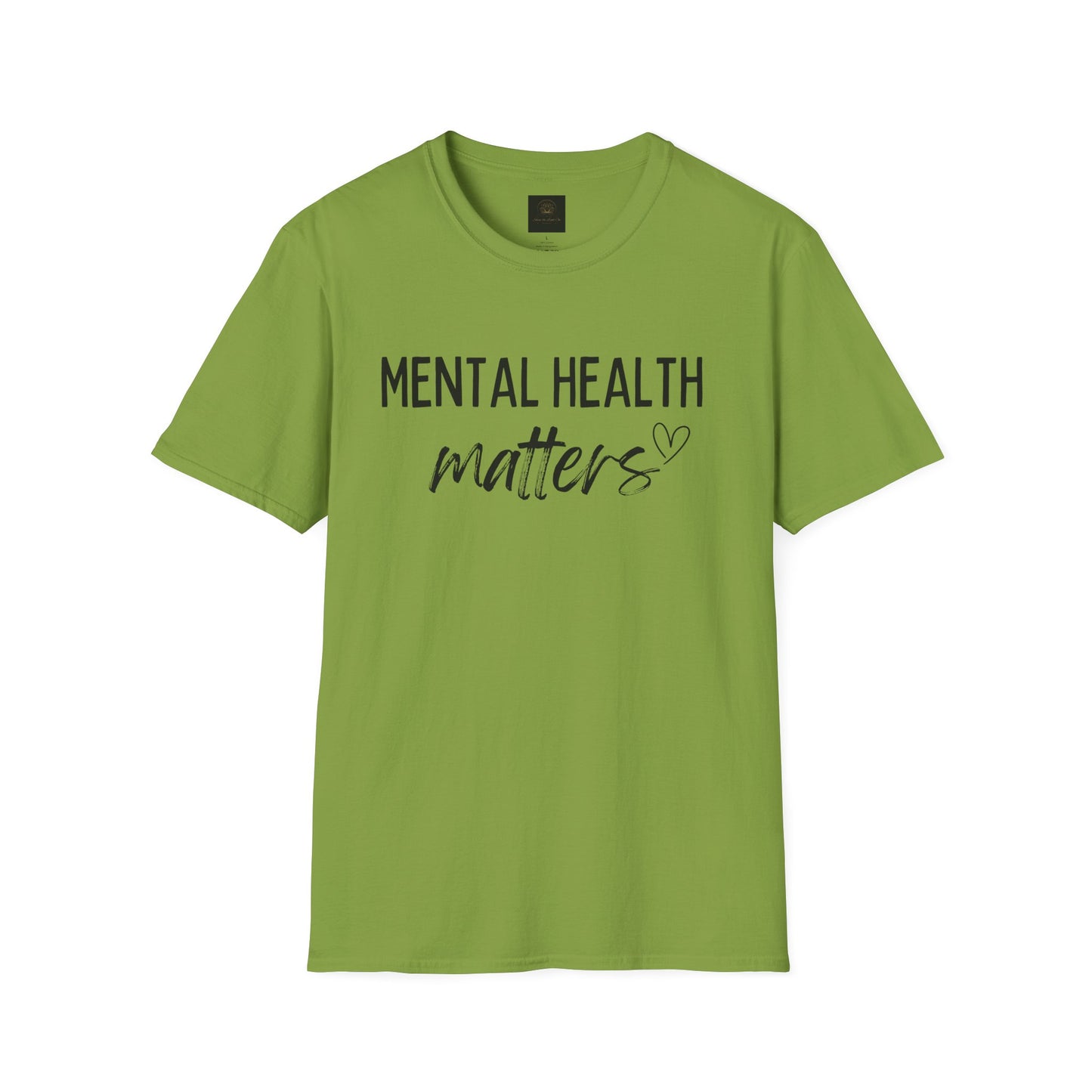 Mental Health Matters Unisex Softstyle T-Shirt, Inspirational Tee, Self-Care Gift, Awareness Apparel, Casual Wear