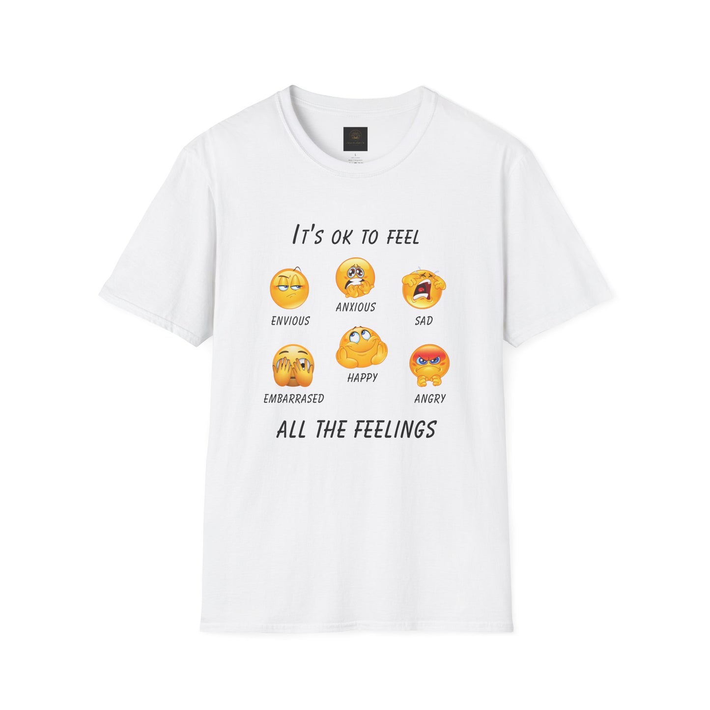 Emotional Awareness T-Shirt, Feelings Tee, Unisex Graphic Tee, Comfortable Everyday Wear, Gift for Friends and Family