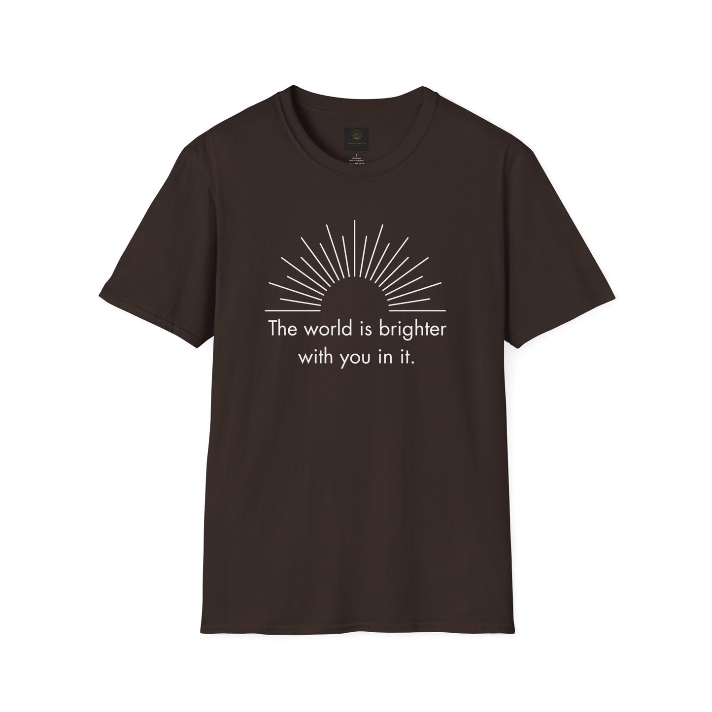 Inspirational Sun Graphic T-Shirt, Positive Quote Tee, Everyday Casual Wear, Gift for Friends, Unisex Apparel