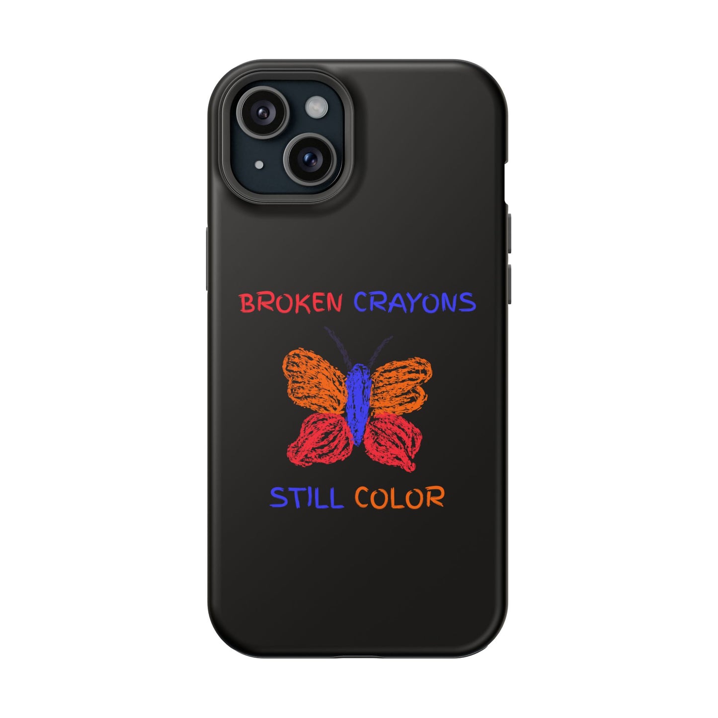 Inspirational Magnetic Tough Cases, Butterfly Phone Case, Motivational Phone Cover, Unique Gift for Her, Colorful Phone Accessories