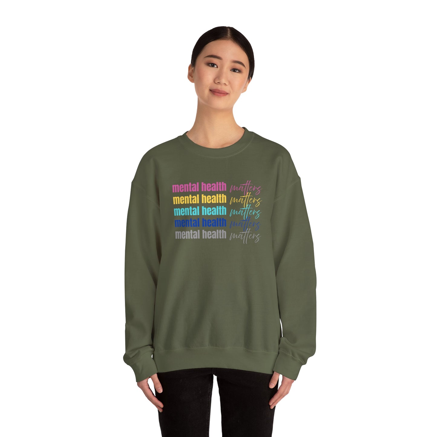 Mental Health Awareness Sweatshirt - Unisex Crewneck, Cozy Gift for Friends, Self-Care, Mental Wellness, Everyday Comfort