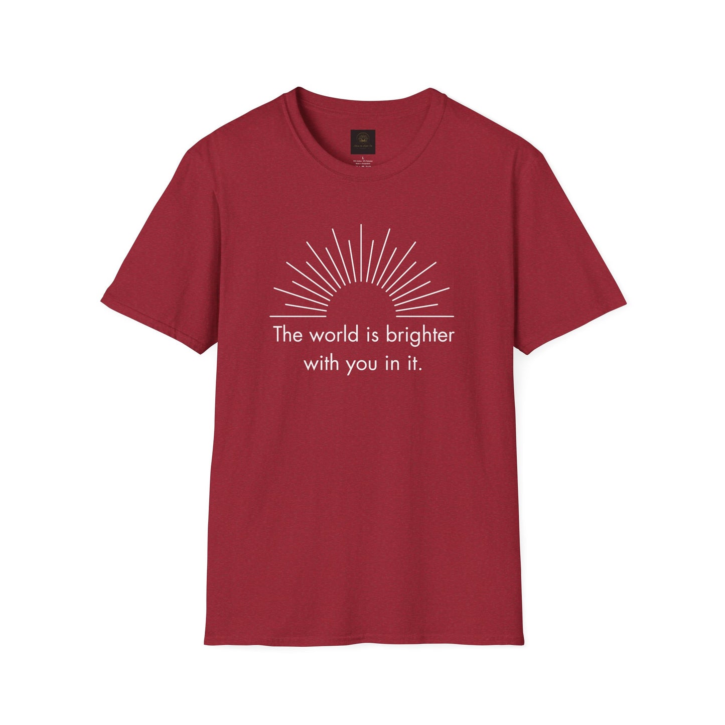 Inspirational Sun Graphic T-Shirt, Positive Quote Tee, Everyday Casual Wear, Gift for Friends, Unisex Apparel