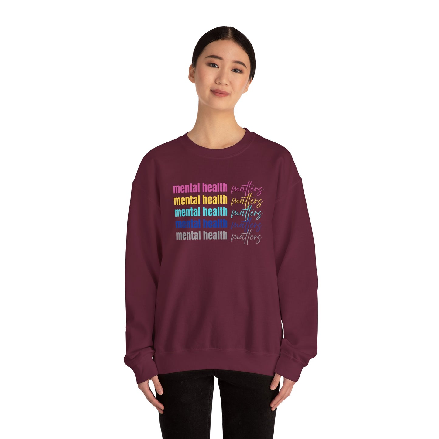 Mental Health Awareness Sweatshirt - Unisex Crewneck, Cozy Gift for Friends, Self-Care, Mental Wellness, Everyday Comfort