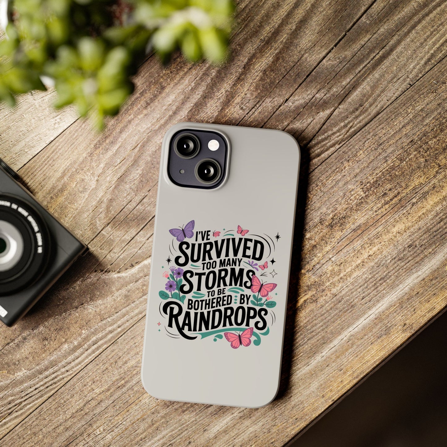 Inspirational Slim Phone Cases, Motivational Phone Cover, Butterfly Phone Case, Perfect Gift for Nature Lovers, Uplifting Phone Accessory
