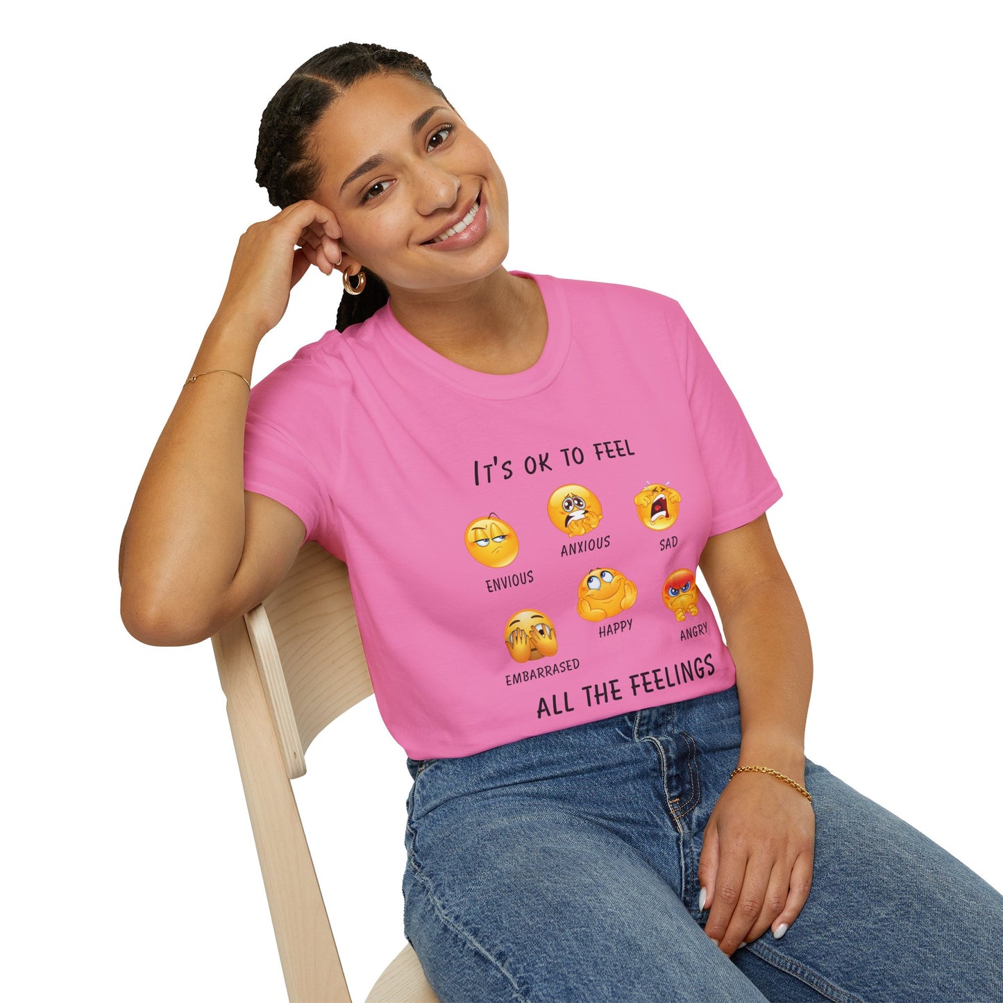 Emotional Awareness T-Shirt, Feelings Tee, Unisex Graphic Tee, Comfortable Everyday Wear, Gift for Friends and Family
