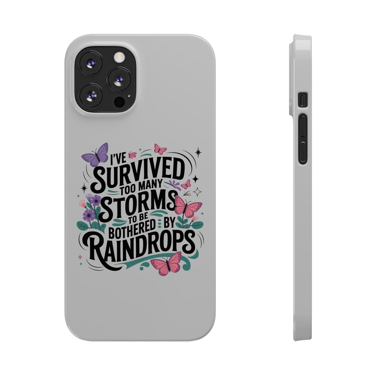 Inspirational Slim Phone Cases, Motivational Phone Cover, Butterfly Phone Case, Perfect Gift for Nature Lovers, Uplifting Phone Accessory