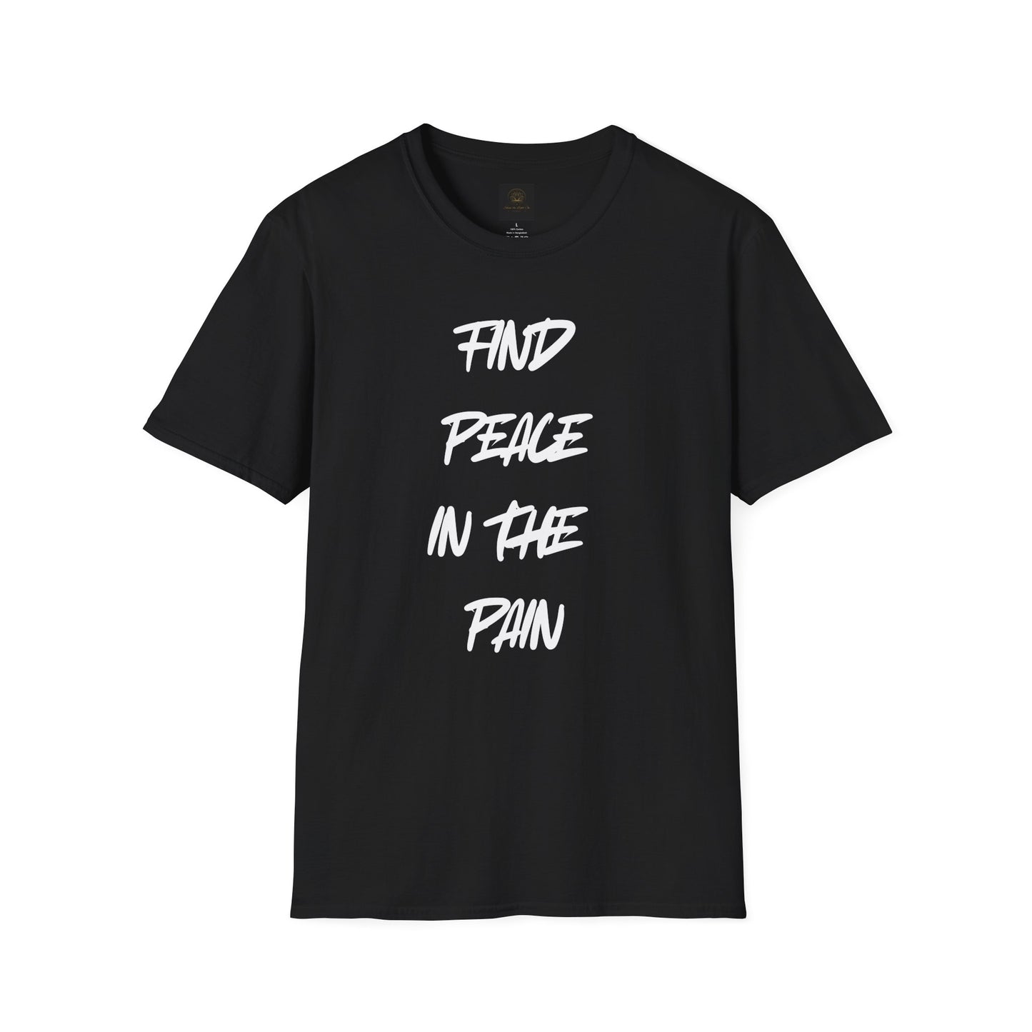 Find Peace in the Pain Unisex Softstyle T-Shirt - Empowering Tee for Mindfulness, Stress Relief, Self-Care, Gift for Friends, [...]