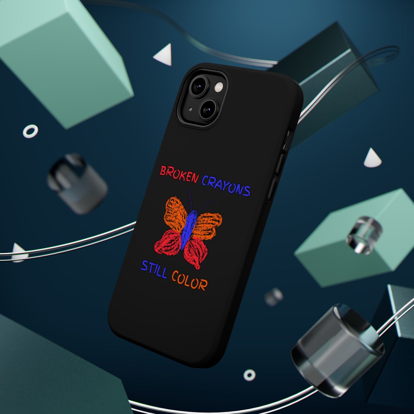 Inspirational Magnetic Tough Cases, Butterfly Phone Case, Motivational Phone Cover, Unique Gift for Her, Colorful Phone Accessories