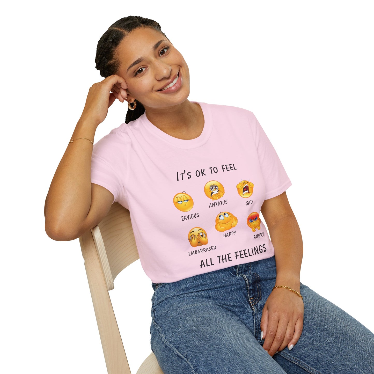 Emotional Awareness T-Shirt, Feelings Tee, Unisex Graphic Tee, Comfortable Everyday Wear, Gift for Friends and Family